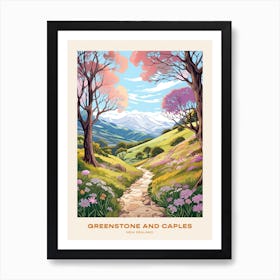 Greenstone And Caples New Zealand Hike Poster Art Print