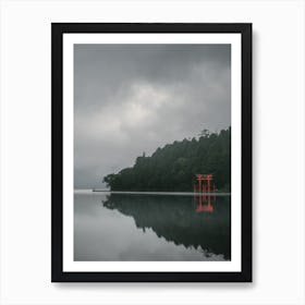 Torii Lake Japan Art Print