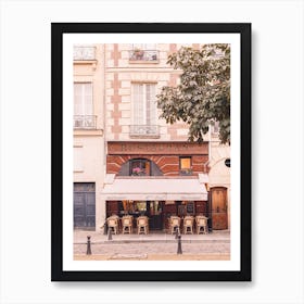Restaurant At Place Dauphine Art Print