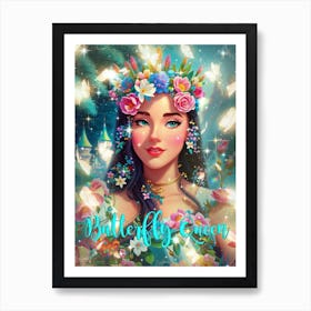 Butterfly Queen Art Print