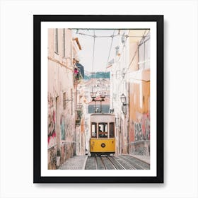 Rail Car In Portugal Art Print