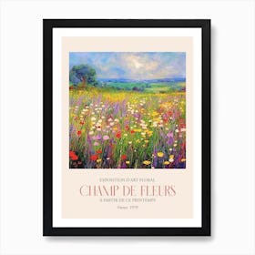 Champ De Fleurs, Floral Art Exhibition 44 Art Print