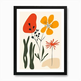 Abstract Flowers 91 Art Print