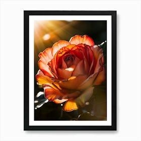 Sunrise Rose Art Print