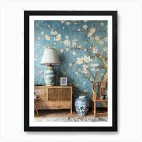 Chinese Cherry Blossoms Art Print