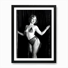 1920's Burlesque Dancer ~Reimagined 62 Art Print