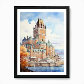 Château Charisma: Frontenac's Quebec Skyline Art Print