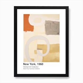 World Tour Exhibition, Abstract Art, New York, 1960 3 Art Print