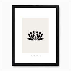 Namaste Minimal Art Print