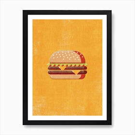 Fast Food Burger Art Print
