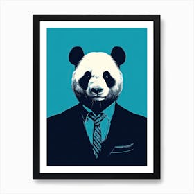 Panda Art In Minimalism Style 1 Art Print