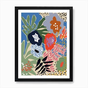 Maximalist Floral Shapes Art Print