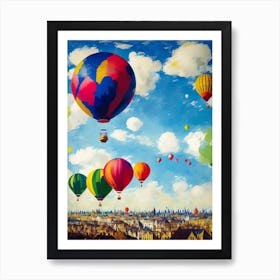 Hot Air Balloons Art Print