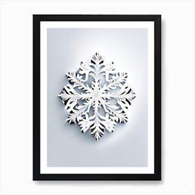 Unique, Snowflakes, Marker Art 4 Art Print