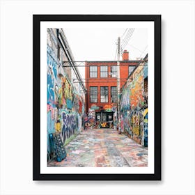 Graffiti Alley, Baltimore 3 Art Print
