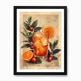 Orange Drink 1 Art Print