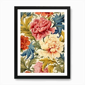 Floral Wallpaper 65 Art Print