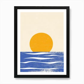 Sunset Over The Ocean 47 Art Print