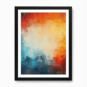 Abstract Colorful Grunge Texture Art Print