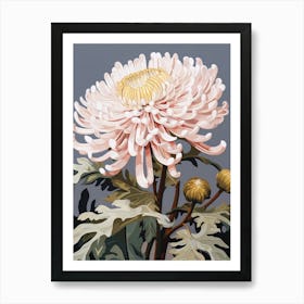 Chrysanthemum 2 Flower Painting Art Print