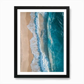 Aerial View Of A Beach 170 Art Print