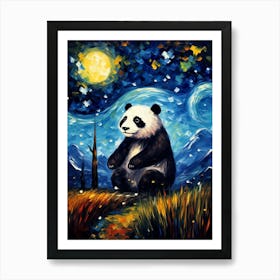 Panda Painting Art Print