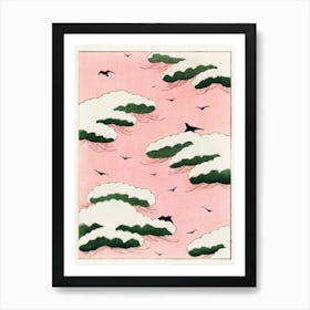 Birds In The Sky by Watanabe Seitei Art Print