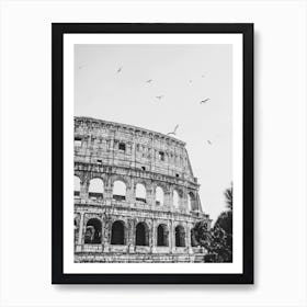 Flying Over Eternity, Colosseum Rome Art Print