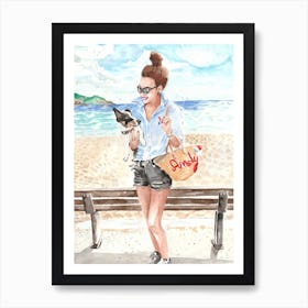 Beach Day Art Print