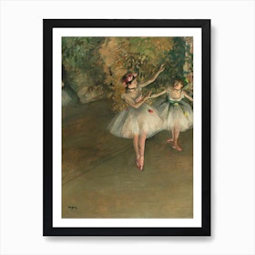 Two Dancers On A Stage, Edgar Degas Art Print