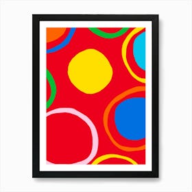 Colorful Circles 1 Art Print