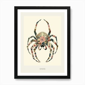 Colourful Insect Illustration Spider 17 Poster Art Print