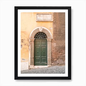 Front Door In Rome Art Print