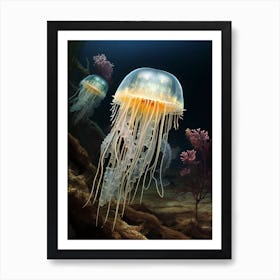 Comb Jelly Realistic 1 Art Print