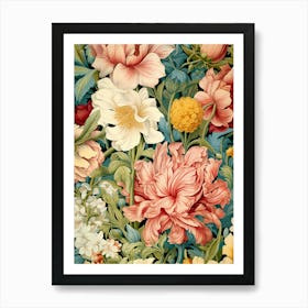 Floral Wallpaper 118 Art Print