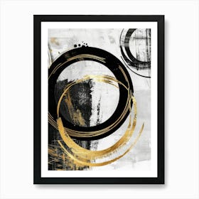 Abstract Circles Canvas Print 19 Art Print