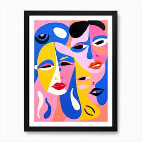 Three Faces 1 Art Print