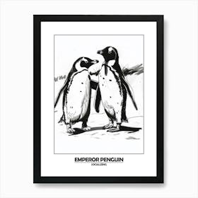 Penguin Socializing Poster 2 Art Print