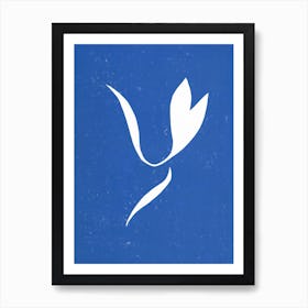 Matisse Linocut Blue Art Print