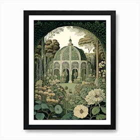 Volksgarten, Austria Vintage Botanical Art Print