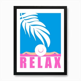 Relax On The Swimming Pool Art Print