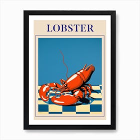Lobster Seafood Poster Art Print