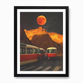 Orange Night Art Print