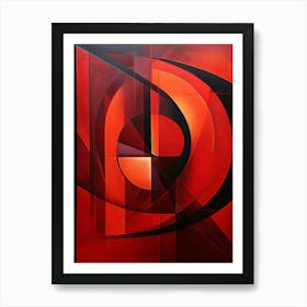 Dynamic Geometric Abstract Illustration 5 Art Print