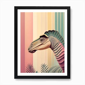 Maiasaura Pastel Dinosaur Art Print