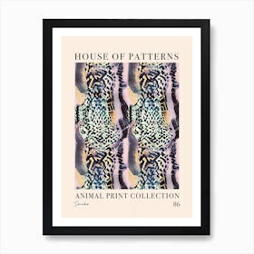 House Of Patterns Snake Animal Print Pattern 7 Art Print