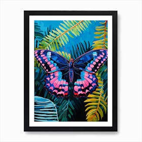 Pop Art Red Spotted Purple Butterfly  1 Art Print