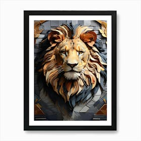 Lion Head 3 Art Print