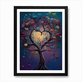 Heart Tree Art Print