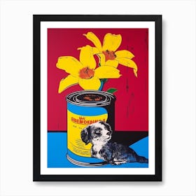 Iris With A Dog 2 Pop Art  Art Print